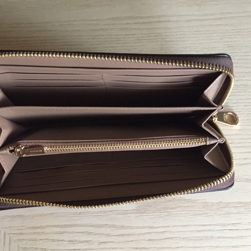 Coach Tan Multi Cherry Print Wallet Wristlet - Picture 5 of 7